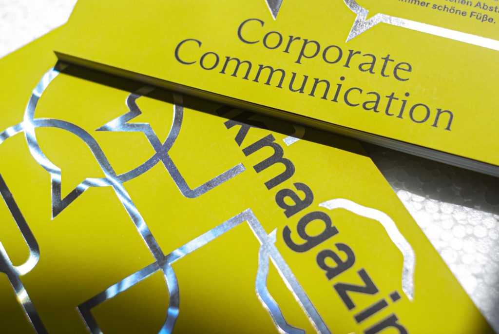 Grafikmagazin Cover 02.21, Grafik+ Corporate Communication, veredelt mit Heißfolie, Heißfolienprägung